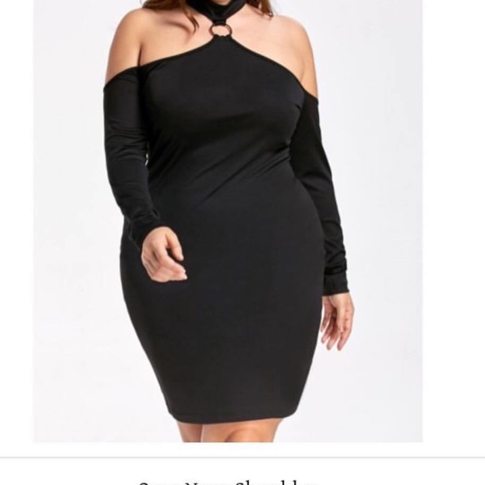 Open shoulder dress